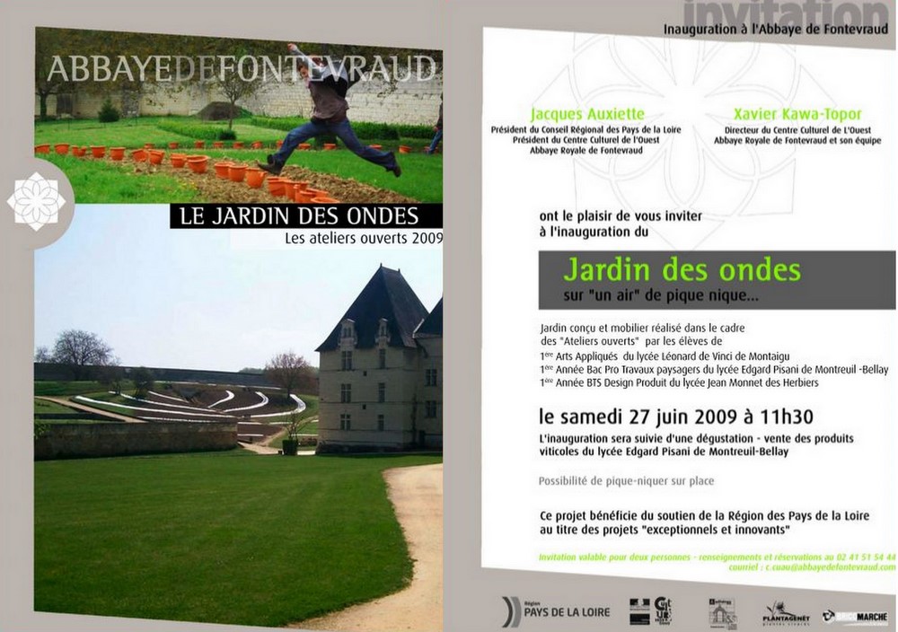 invitation Fontevraud 27 juin